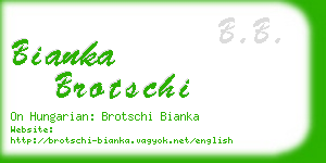 bianka brotschi business card